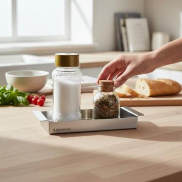 Imagem de Porta Moedor de Sal e Pimenta em Inox 304 - Design Moderno e Funcional