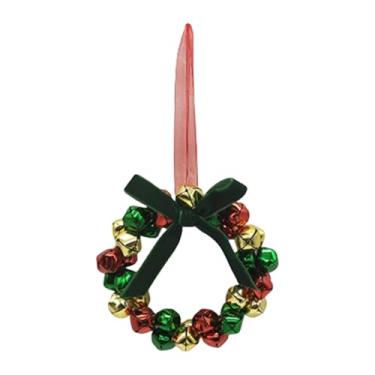 Imagem de Lilihuimaoyi Pequena Guirlanda de Natal para Pendurar com Laço, Ideal para Festas em Ambientes Internos. Um Ambiente Festivo, Style a