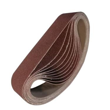 Imagem de Hilitand 10pcs Lixando Cintos Alumina 80 Grãos Lixadeira de Papel óxido de Alumínio 330x30mm Rolo Abrasivo da Lixadeira para Lixamento de Pintura de Metal de Madeira