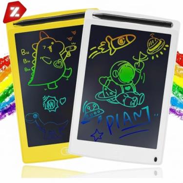 Imagem de Tablet de Escrita e Desenho Infantil Cores, Tamanhos e Formatos Especiais – Educativos e Divertidos (Aleatório Feminino, 10 polegadas)