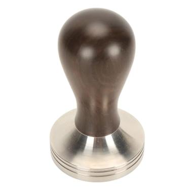 Imagem de TOPINCN Tamper de café, Espressos de Aço Inoxidável, Ferramenta de Prensa de café Com Cabo de Madeira Maciça para Casa e Cafeteria, Prensa de café, Acessórios para Máquina de (Castanho Escuro