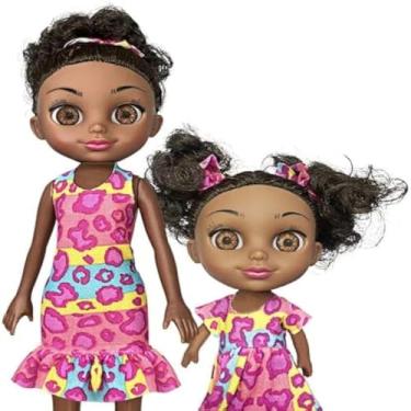 Imagem de Boneca que abraca as criancas, cabelo preto, linda, feliz, filha, brinquedo,encantadora.