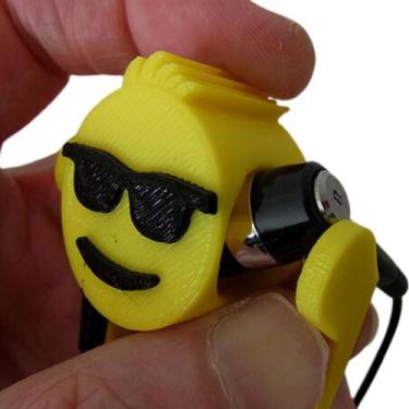 Imagem de Figura Decorativa Porta Fone de Ouvidos - MIXSHOP, Amarelo