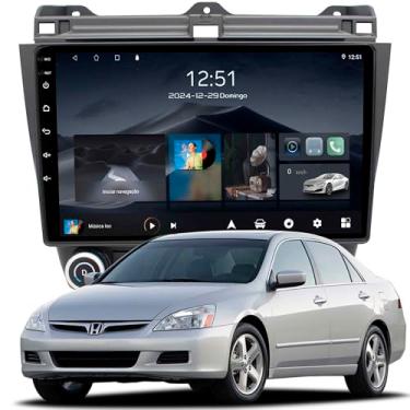 Imagem de Multimídia Adak 10P Accord 2000 A 2007 2+64GB Quadcore Carplay Android Auto Gps Sem Canbus