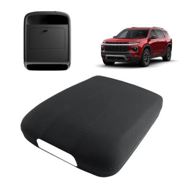 Imagem de Organizador oculto de apoio de braço transversal 2026 - Capa de apoio de braço para console central de silicone com caixa de armazenamento oculta para Chevy Traverse/2024-2026 GMC Acadia Accessories