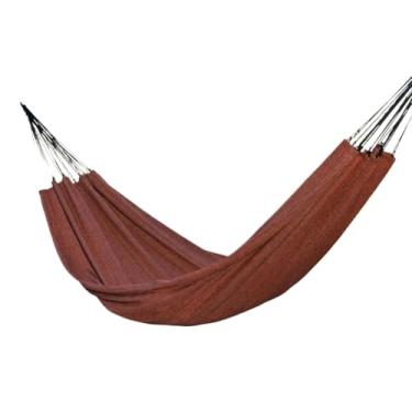 Imagem de Rede, Feita de AlgodãO Puro e DuráVel, Adequada Para Quartos, Varandas Ou Até Mesmo Viagens, Pois é FáCil de Transportar.(Laranja com Preto)