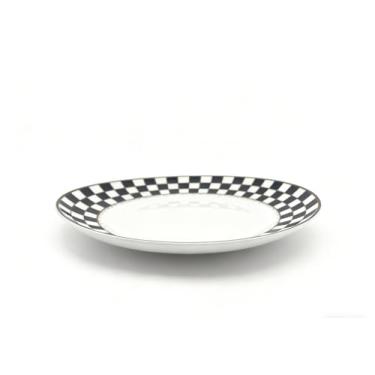 Imagem de Porlien Conjunto de 2 travessas redondas quadriculadas