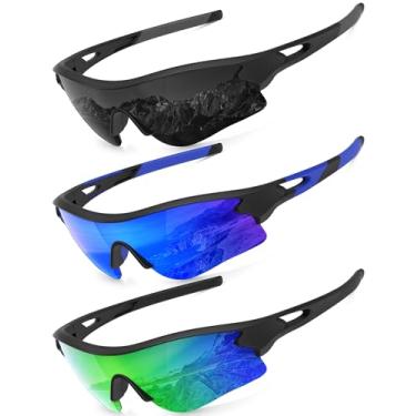 Imagem de KALIYADI Óculos De Sol Esportivos Polarizados - Masculino: Masculino Com Uv400 Para Golfe, Corrida E Pesca