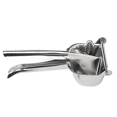Imagem de Yosoo Health Gear Espremedor de Limão de Aço Inoxidável, Espremedor de Frutas Manual Resistente, Espremedor de Mão Ergonômico para Espremer Limão e Limão Sem Esforço, Resistente à Ferrugem e