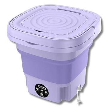 Imagem de Máquina de Lavar Compacta com Design Dobrável, Controle Touch, Silenciosa, Ideal para Roupas Íntimas