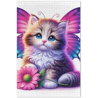 Imagem de Unicórnios roxos cenário fantástico quebra-cabeça 1000 peças adultos pintura animal grande elefante branco presentes engraçados, 75 x 40 centímetros