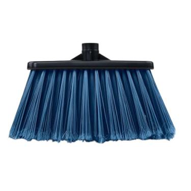 Imagem de Vassoura Multiuso de Nylon 19cm com Cabo de Madeira de 1,20m - Nobre (Azul)