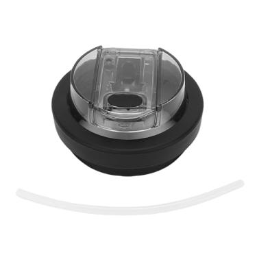 Imagem de Aramox Tampa da Copo à Prova de Derramamento, Silicone e Abdominais, Tampa de Palha à Prova de Poeira para Xícara de 40 Onças Com Boca e Palha Dupla Bebida e (Preto)