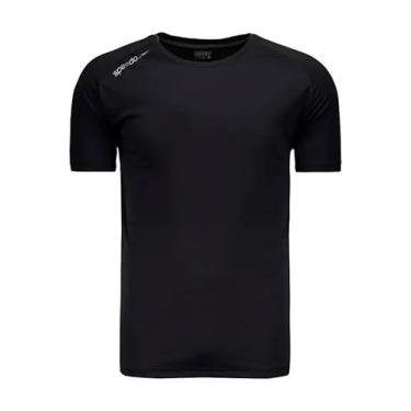 Imagem de Camiseta Masculina Manga Curta, Speedo, Raglan Essential, Poliéster com Fastdry, Tamanho Adulto, tamanho M - Preto
