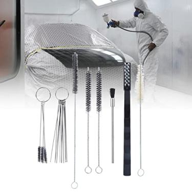 Imagem de YOUTHINK Conjunto de Limpeza de Pistolas de Pulverização, Kit de Kits de Limpeza de Pistolas, Limpador de Aerógrafo de Alimentação por Gravidade Com 21 Peças para Sucção, Alimentação por Pressão por