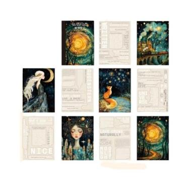Imagem de Série Sonhos De Viagem 20pcs Livro De Adesivos Cortados Em PET DIY Cal