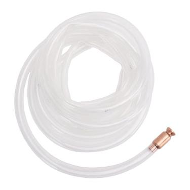 Imagem de WALFRONT Bomba de Mangueira de Sifão, Mangueira de Transferência de água a Gás Pe de 5m 18mm Com Conector de Cobre, para Entrega de Combustível, Fonte de Emergência de Transferência de