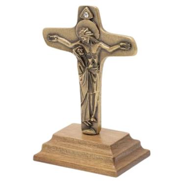 Imagem de Adorno Pedestal De Mesa Cruz da Unidade 6 cm