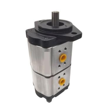 Imagem de Aoleaby Bomba de engrenagem dupla, peças hidráulicas 2.5ADPF2, 2.5ADPF20/10DF35S16, bomba de engrenagem hidráulica