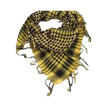 Imagem de Lenço Tático Unissex Keffiyeh Shemagh Para Proteção De Cabeça E Pescoç