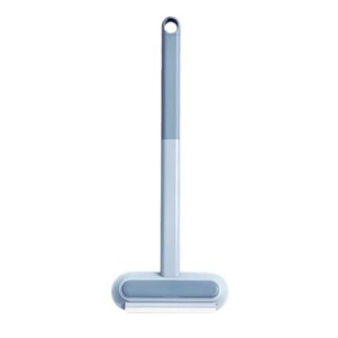 Imagem de Escova de Remoção de Pelos para Gatos, Cinza, Feltro Delicado + PP, Design Bidirecional, 44 * 18 cm, Fácil de Limpar Móveis