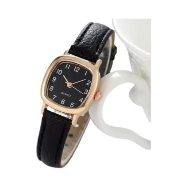 Imagem de Relógio De Pulso Feminino Vintage Com Mostrador Pequeno, Relógio De Qu