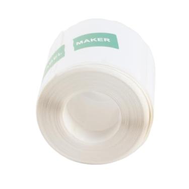 Imagem de Impressora de etiquetas térmicas Rolo de papel branco autoadesivo imprimível à prova d'água à prova de óleo adesivo resistente a rasgos para preço Impressão de etiquetas de roupas (50x80mm(95 folhas))