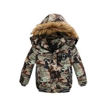 Imagem de Jaqueta Com Capuz Para Meninos Outono Inverno Casaco Quente Para Bebês
