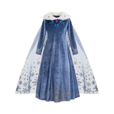 Imagem de Fantasia De Princesa Elsa Frozen Para Meninas, Cosplay De Rainha Da Ne