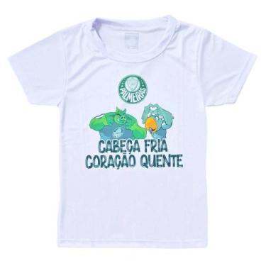 Imagem de Camiseta Infantil Palmeiras Cabeça Fria Coração Quente - Revedor, Tam 