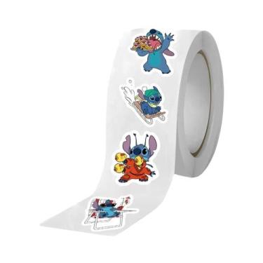 Imagem de Adesivos Disney Cars Frozen Mickey Mouse 500pcs Rolo Lilo E Stitch Eti