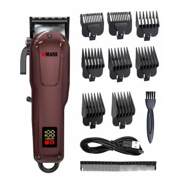 Imagem de Maquina Wmark Cortar Cabelo Ng 1001 Profissional Vermelho