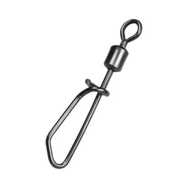 Imagem de Conectores De Pesca Em Aço Inoxidável Com Giradores Snap 25 100Pcs Par