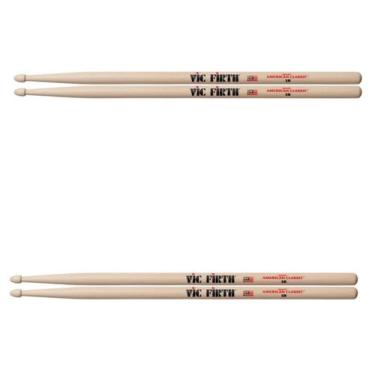 Imagem de Kit 2 Pares Baquetas Vic Firth 5B American Classic Cod1263