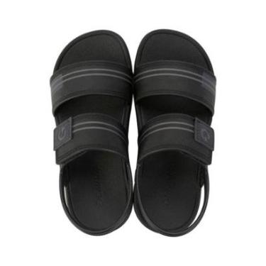 Imagem de Sandália Flats Cartago Preta e Grafite Juvenil Masculina CARTAGO-Unissex