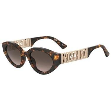 Imagem de Óculos de Sol Moschino Mos160/S 086 - Marrom Havana 51-Feminino