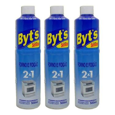 Imagem de Limpador Desengordurante De Forno E Fogão Semorin Byts Kit 3 - Dia, Li