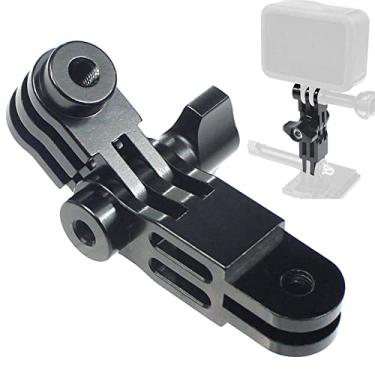 Imagem de Kit de montagem de adaptador de junta reta de extensão ajustável de liga de 3 vias para GoPro Hero13, 12, 11, 10, montagem de juntas retas para AKASO Campark e outras câmeras de ação