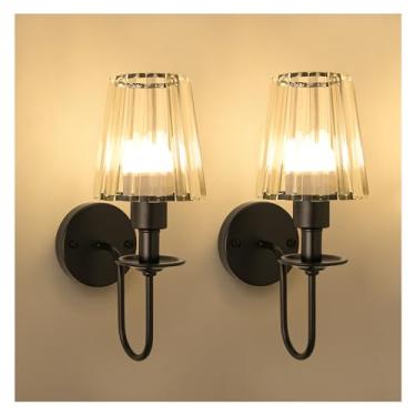 Imagem de Arandelas de parede operadas por bateria, arandelas de parede sem fio com lâmpada de 5200 mAh e controle remoto, arandela de parede dourada recarregável de LED 15 cores com cristal para decoração de