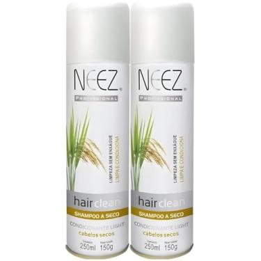 Imagem de Kit 2X Shampoo A Seco Para Cabelos Secos Neez Profissional Hidratante Limpeza Revitalizante 250ml