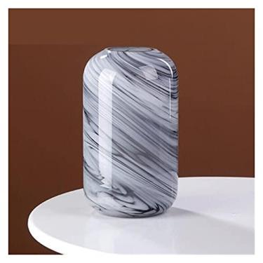 Imagem de x3anggyt5 Vaso de flores criativo moderno pintura a tinta vasos de vidro, decorações de sala de estar de luxo leve, arranjo de flores de mesa, artigos de flores de esmalte colorido, decoração de casa
