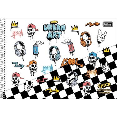 Imagem de Caderno De Cartografia E Desenho Espiral Capa Dura Spice 80 Folhas Tilibra