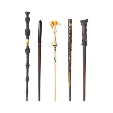 Imagem de Conjunto De Varinhas Mágicas Artesanais 5 Peças Para Halloween, Adereç