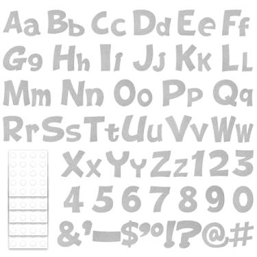 Imagem de 216 peças de letras de quadro de avisos do alfabeto com glitter, cartaz, cartaz, cartaz, adesivos grandes com pontos de cola, adesivos autoadesivos para decoração de parede, casa, escritório, sala de