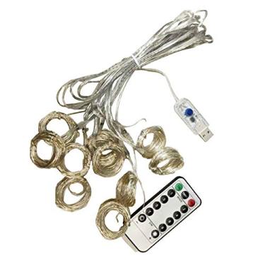 Imagem de Luzes de corda icicle cortina LED Controle remoto cascata USB Lâmpadas cortinas Flexível Decoração casa casamento festa jardim Feira