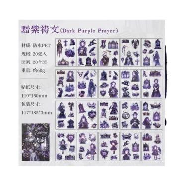 Imagem de Adesivos Decorativos Góticos De Vampiro 20 80 Folhas Para Laptop Diári