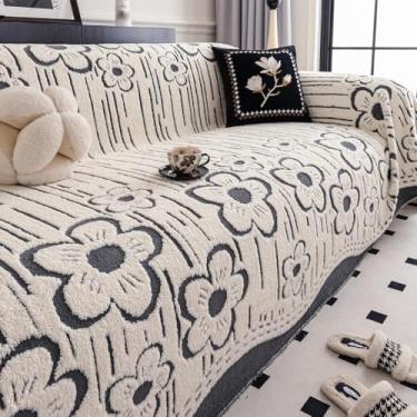 Imagem de Capas de sofá, protetor de sofá elástico macio, fácil de instalar, lavável na máquina, para animais de estimação e crianças, móveis de sala de estar - cinza | | 180 x 400 cm