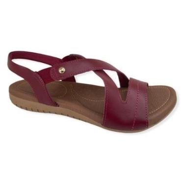 Imagem de SANDALIA RASTEIRA USAFLEX R1804 VINHO LISO-Feminino