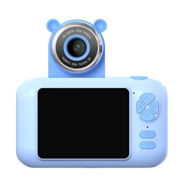 Imagem de Vroomoto Câmera Infantil, Câmera de Estudante de Alta Definição 1080P Com Lente Giratória 180 ° Digital Tela 2,4 Polegadas para Meninos e Meninas, Vem Com um Lindo (Azul)