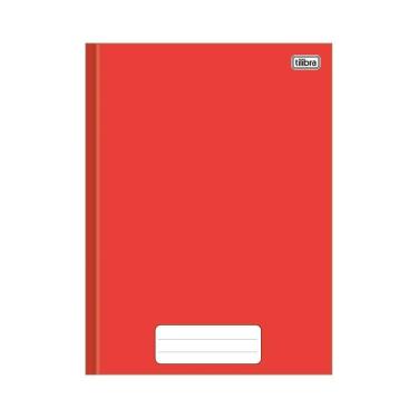 Imagem de Caderno Brochura Vermelho 80 Folhas Grande - Tilibra